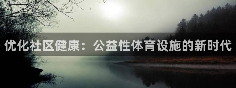 意昂3娱乐下载：优化社区健康：公益性体育设施的新时代