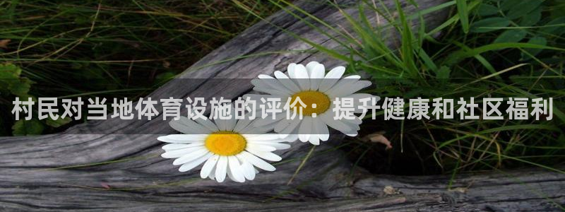 意昂3科技：村民对当地体育设施的评价：提升健康和社区