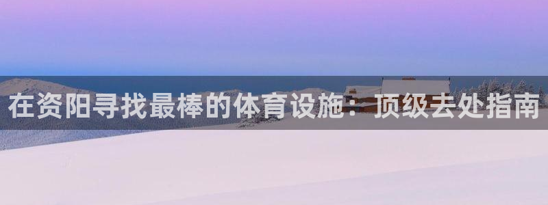 海南意昂体育3：在资阳寻找最棒的体育设施：顶级去处指