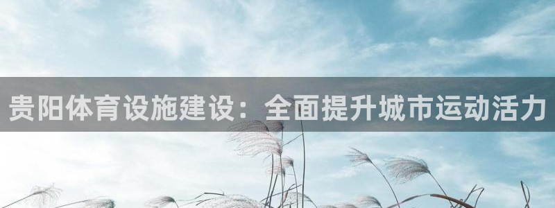意昂体育3平台假的吗是真的吗：贵阳体育设施建设：全面