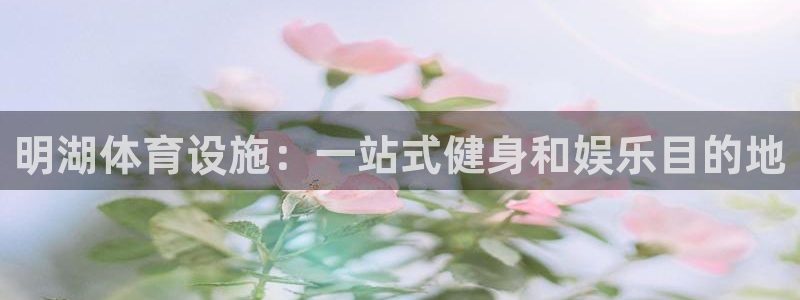意昂3官网：明湖体育设施：一站式健身和娱乐目的地