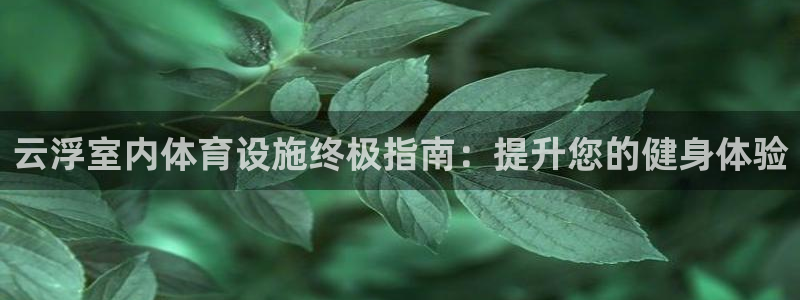 意昂3娱乐：云浮室内体育设施终极指南：提升您的健身体