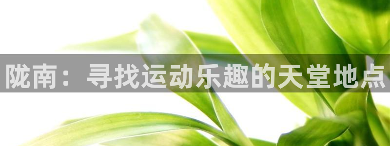 意昂体育3平台是正规平台吗知乎：陇南：寻找运动乐趣的